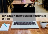 国内最有潜力的区块链公司[比较有名的区块链公司]